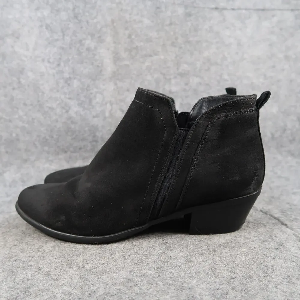Madeline Girl Shoes Womens 7.5 Ankle Boots Fashion Block Heel Bootie Black_4